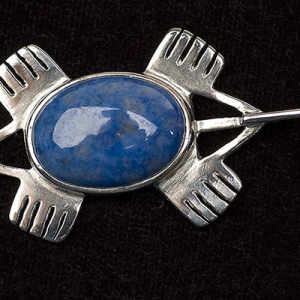 Lapis Turtle - Sterling Silver